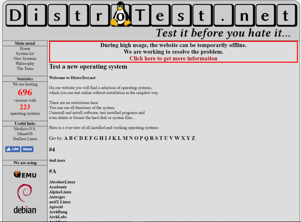 distrotest.net